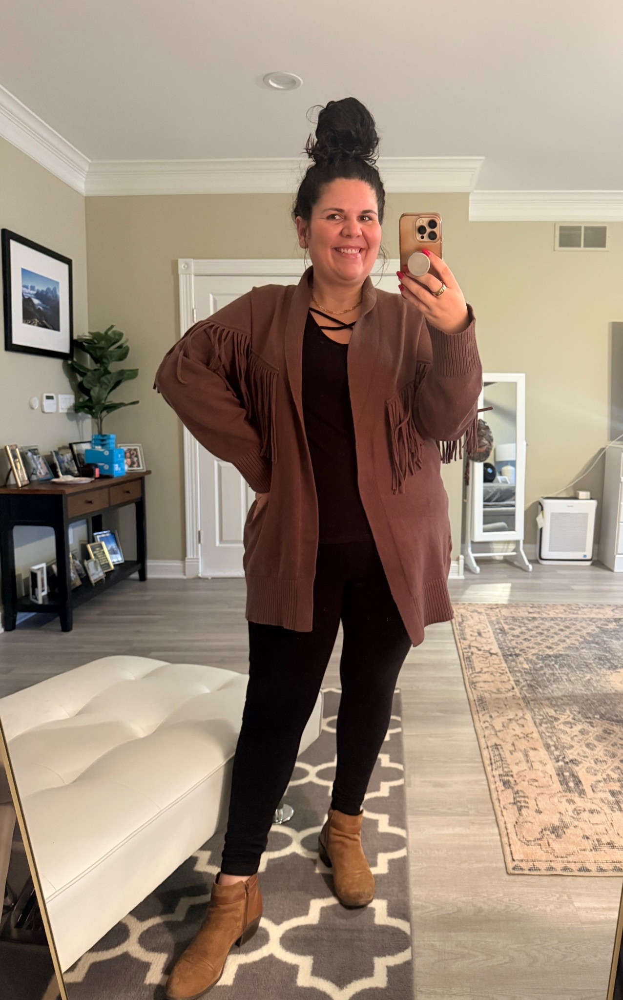 I know some might say brown and black shouldn’t be worn together but I’ve always been a big fan of mixing these neutrals together so I had to try it with my newest, coziest sweater! 

#LTKPlusSize #LTKootd #LTKCyberWeek