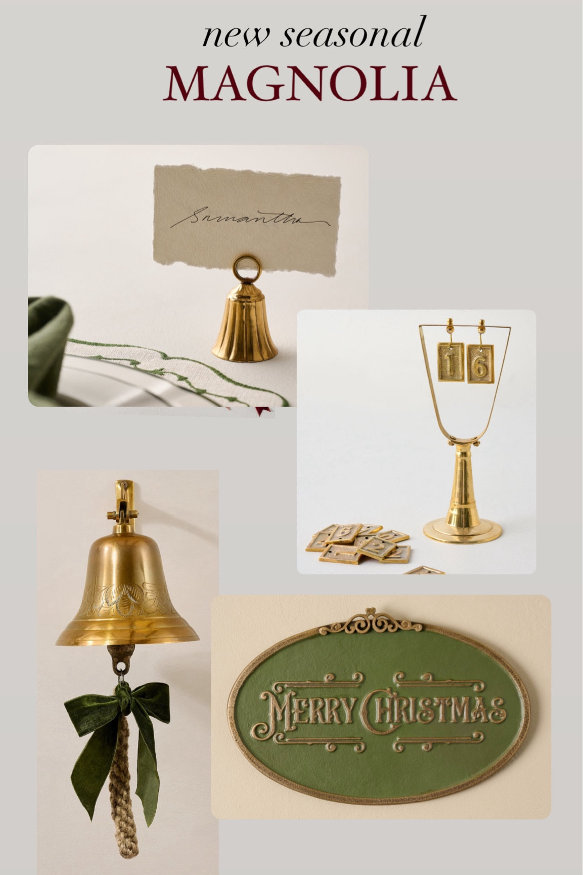 New seasonal Magnolia decor. For the table for the home. 

#LTKHome #LTKFindsUnder100 #LTKSeasonal