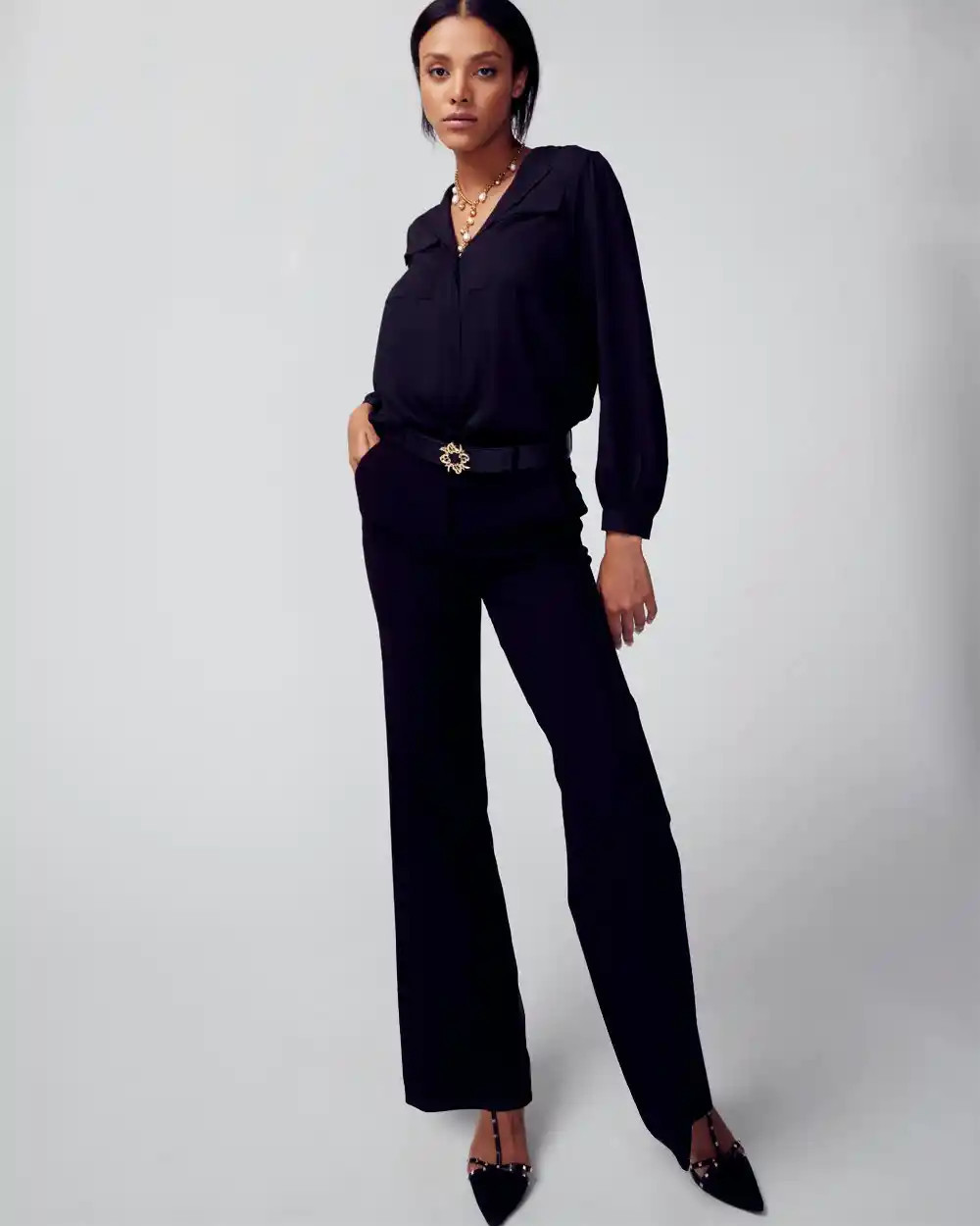 WHBM® Luna Wide Leg Trousers | White House Black Market