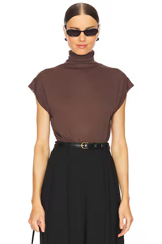 L'Academie by Marianna Amerson Knit Top in Chocolate Brown from Revolve.com | Revolve Clothing (Global)