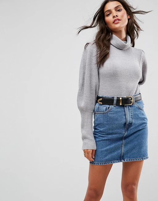 ASOS – Pullover mit Rollkragen und Puffschultern | Asos DE