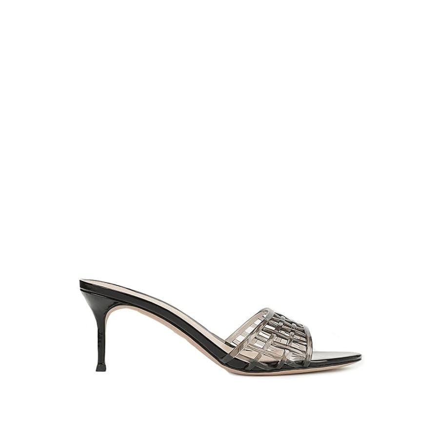 Jelly Heeled Sandals for Women Open Toe Mesh Woven Hollow Jellies Mules Sandals Beach Summer Dres... | Amazon (US)