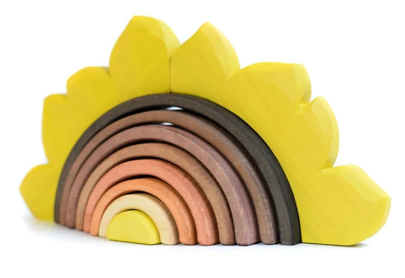 Toy Stacker the "SUNFLOWER", Stacking Toy, Waldorf Toys, Wooden Toy, Montessori Materials, Nurser... | Etsy (US)