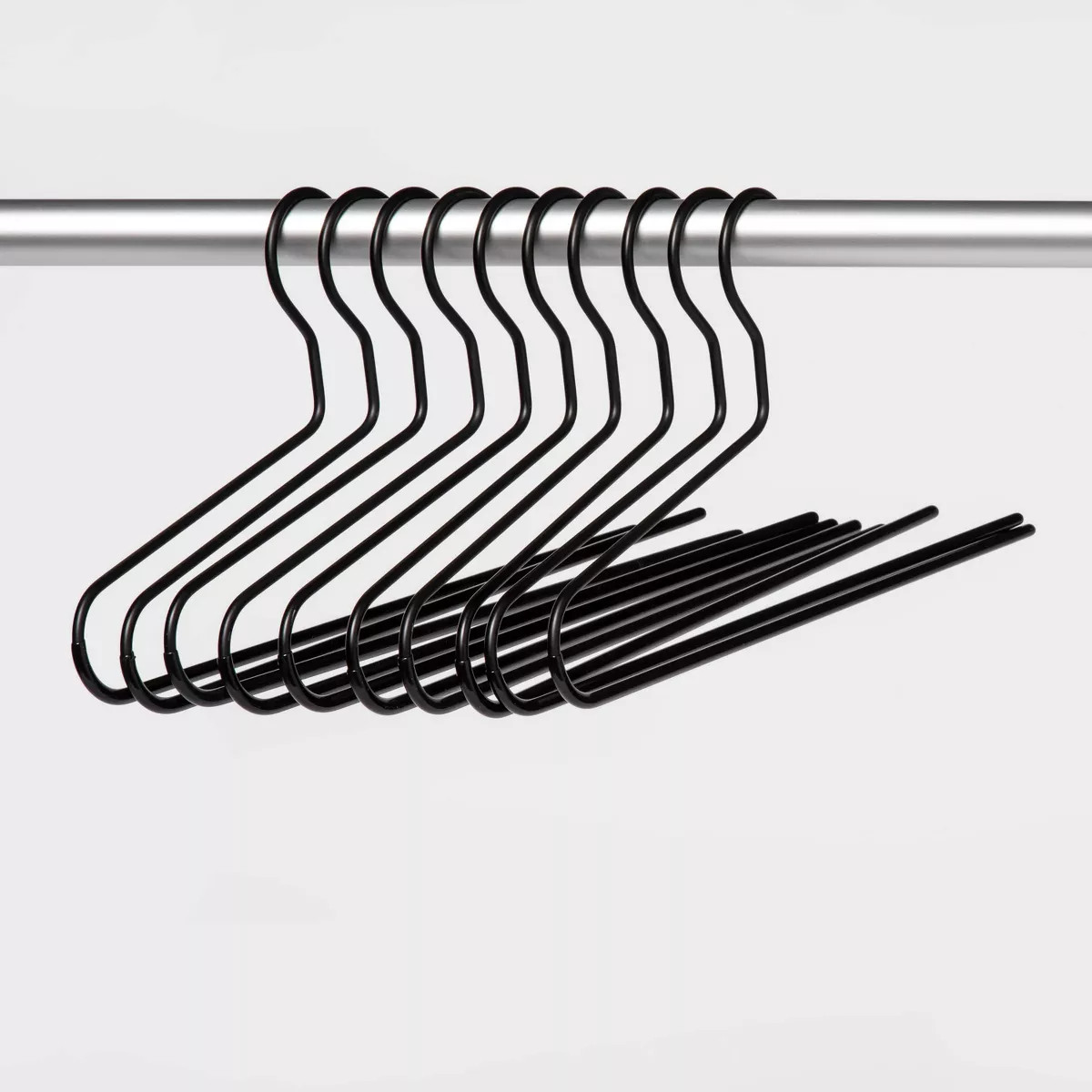 10pk Pant Hangers Black - Brightroom™ | Target