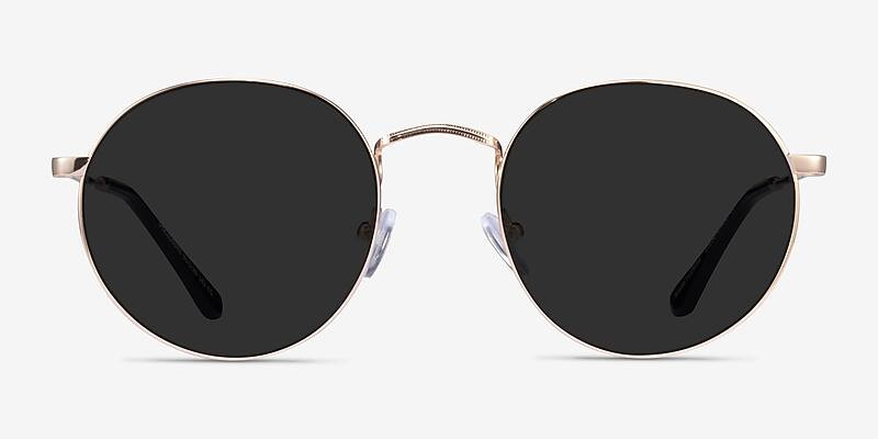 Disclosure - Round Gold Frame Prescription Sunglasses | Eyebuydirect | EyeBuyDirect.com