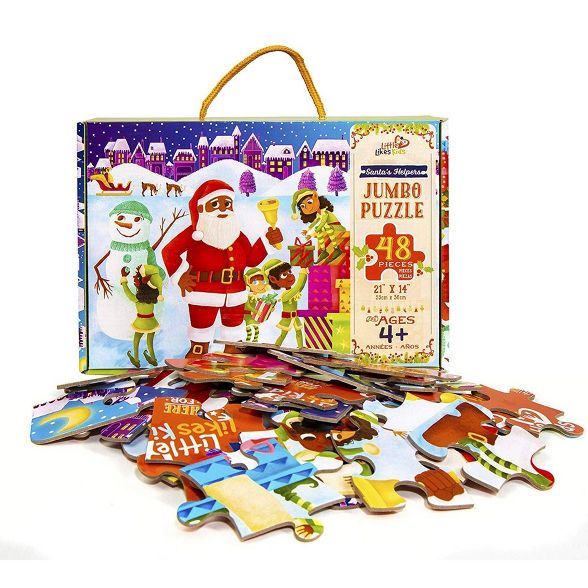 Little Likes Kids Santa's Helpers Kids' Jumbo Puzzle - 48pc | Target