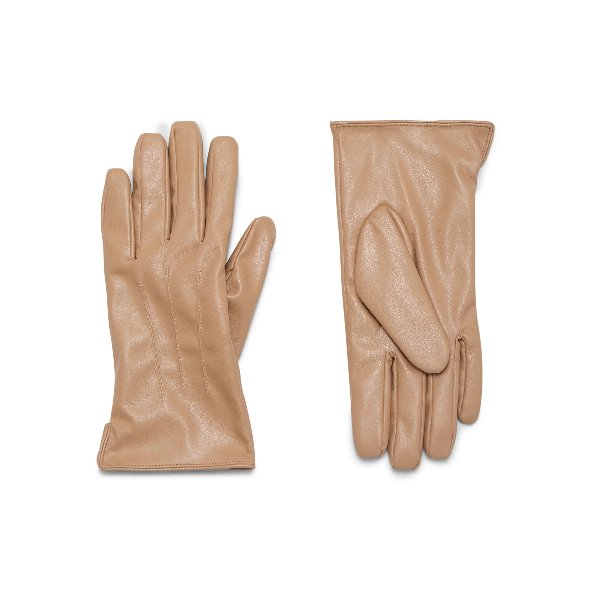 Time and Tru Faux Leather Gloves | Walmart (US)