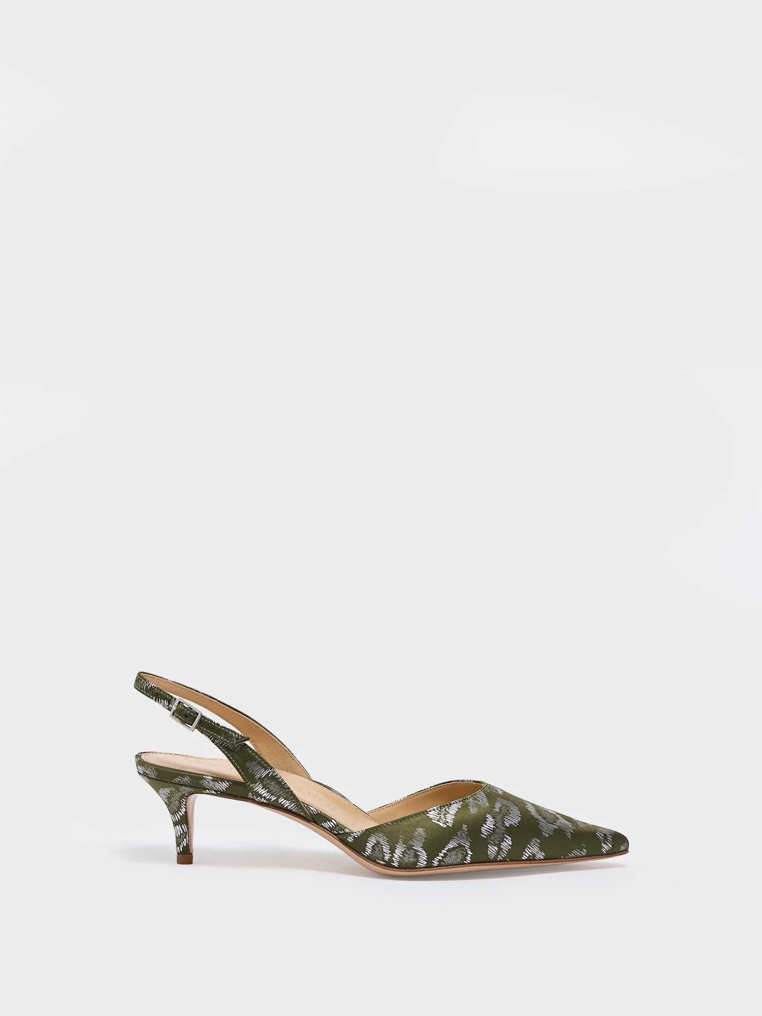 Classic Slingback 45 | Green Leopard | Marion Parke