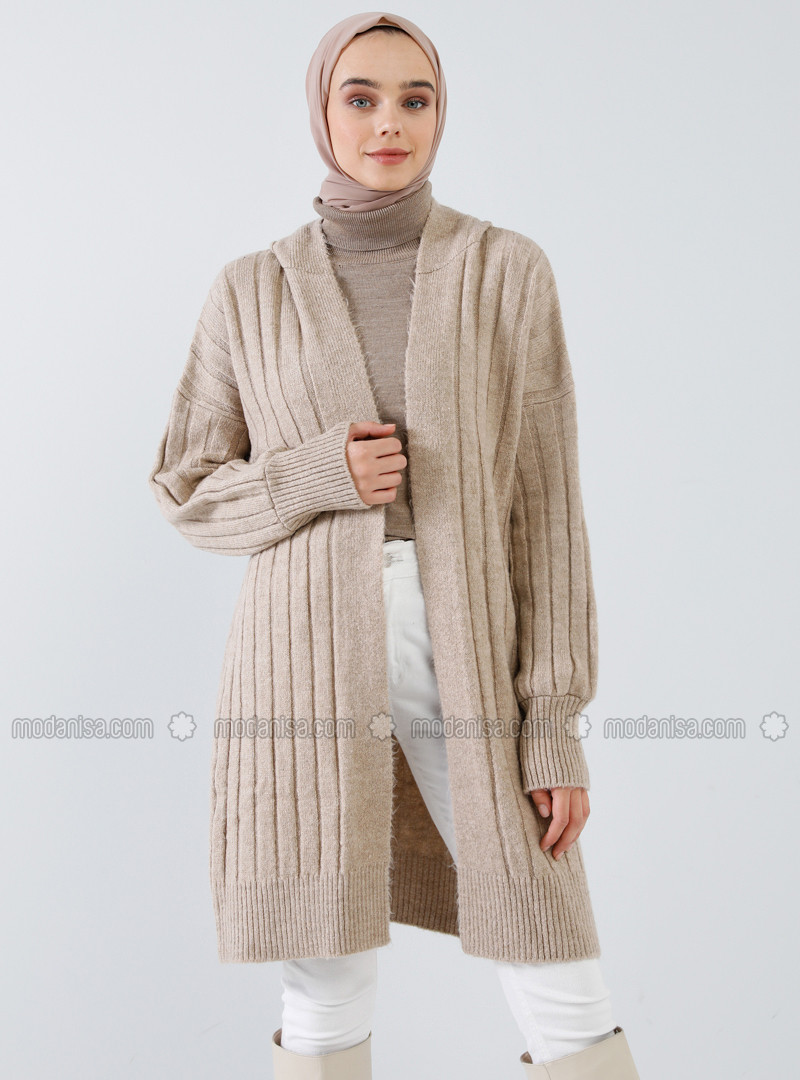 Mink - Acrylic -  - Cardigan | Modanisa (US)