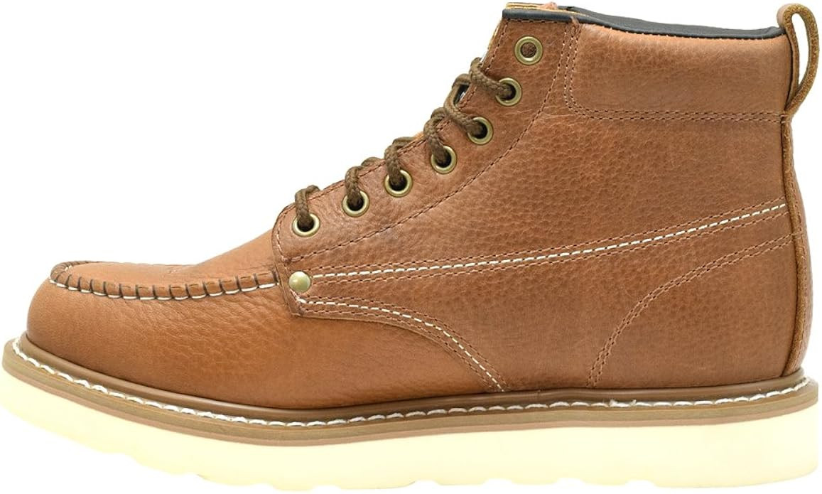 King Rocks Men's Moc Toe Construction Boots Work Shoes | Amazon (US)