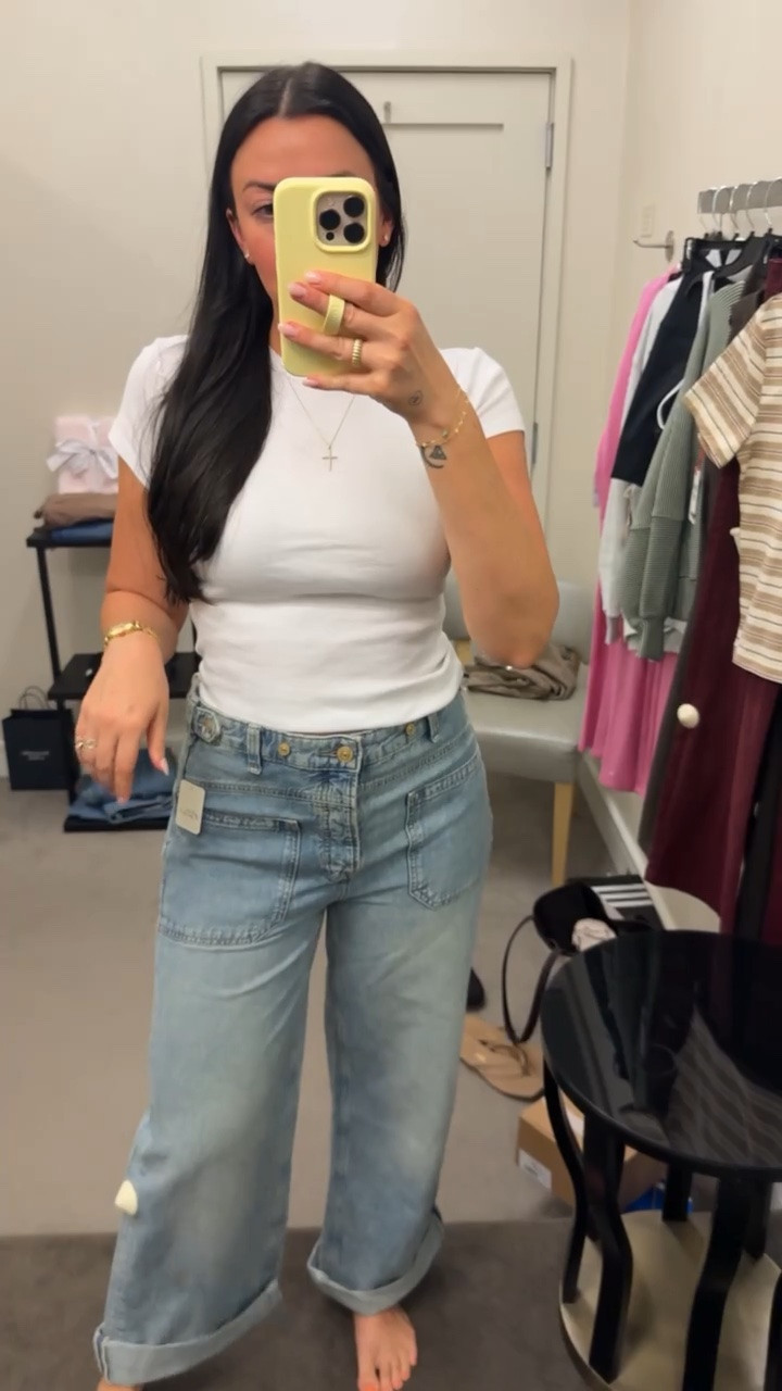 These Free People jeans are even cuter in person and under $80 on sale!

#LTKSaleAlert #LTKootd #LTKmomlife