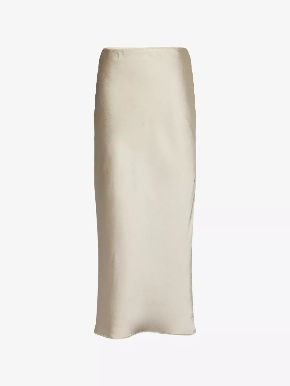 Saagneta Elasticated-Waistband Satin Maxi Skirt | Selfridges