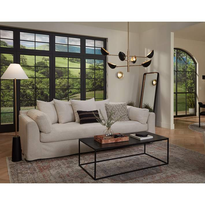 Possini Euro Atherton 42 1/2" Gold and Black 6-Light Sputnik Pendant | Lamps Plus
