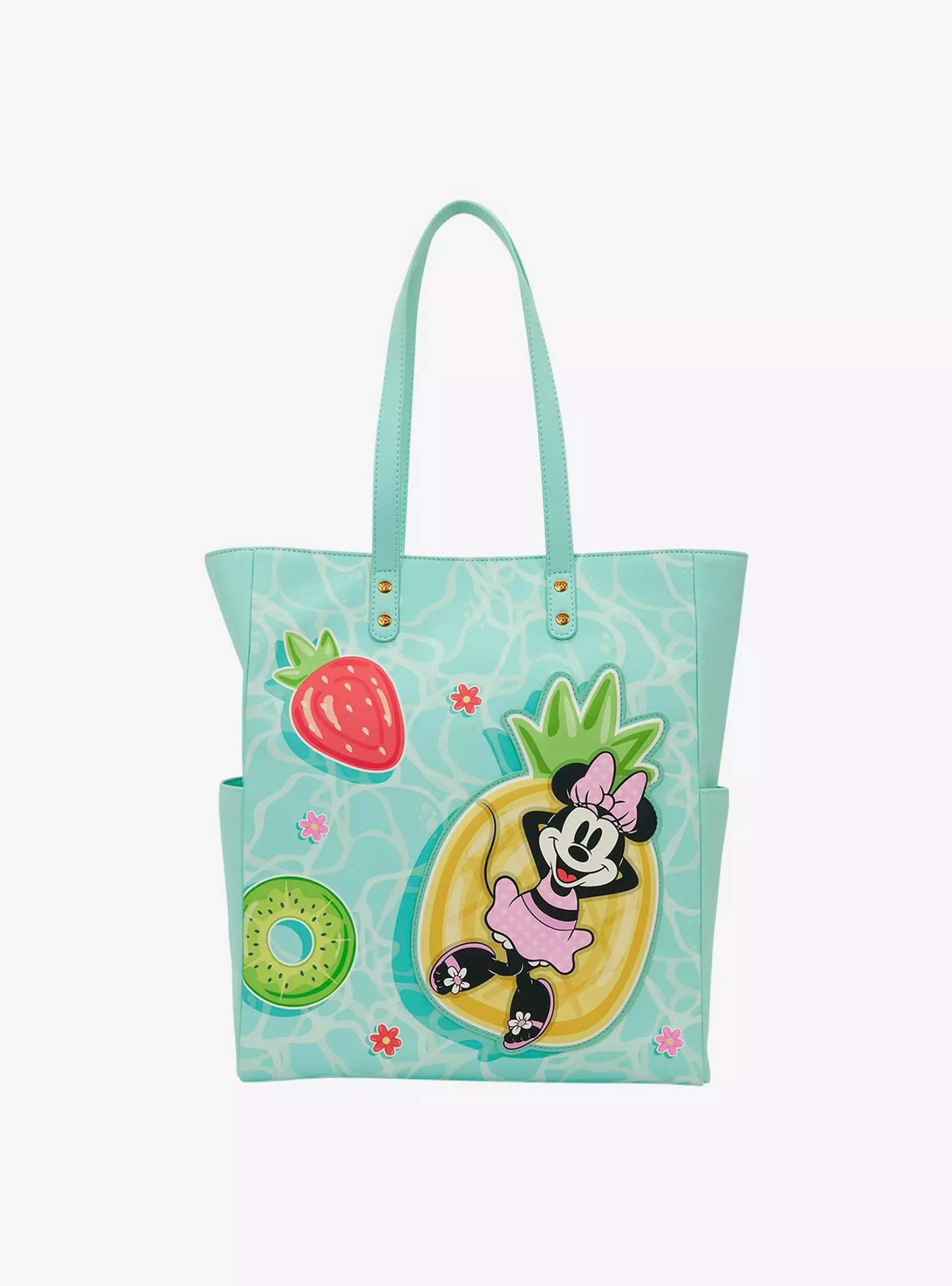 Loungefly Disney Mickey & Minnie Fruit Pool Floats Tote Bag | BoxLunch | BoxLunch