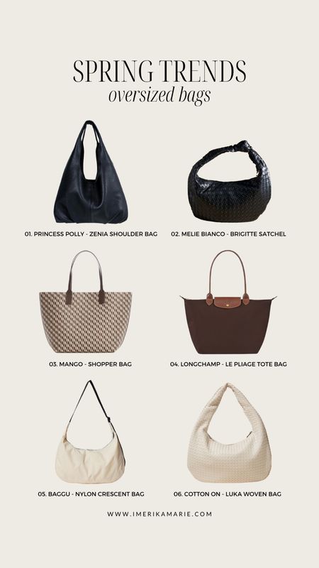 Spring fashion trends. Spring bags. Oversized bags. Black bag. Longchamp tote bag. Woven bag. Baggu

#LTKitbag #LTKSeasonal #LTKfindsunder100