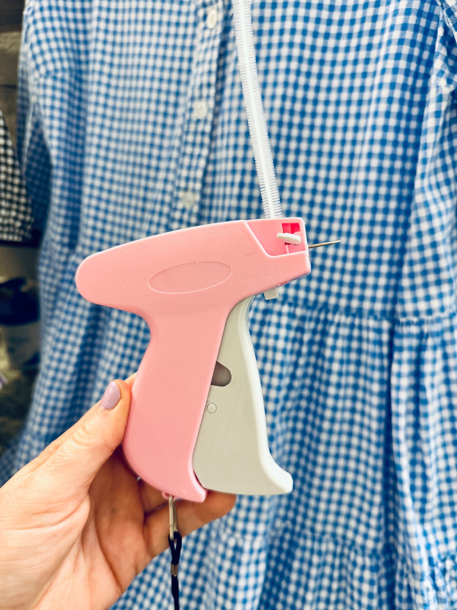 I can't sew, so this little stitch gun comes in handy! Less than 10 bucks!

#LTKOver40 #LTKmomlife