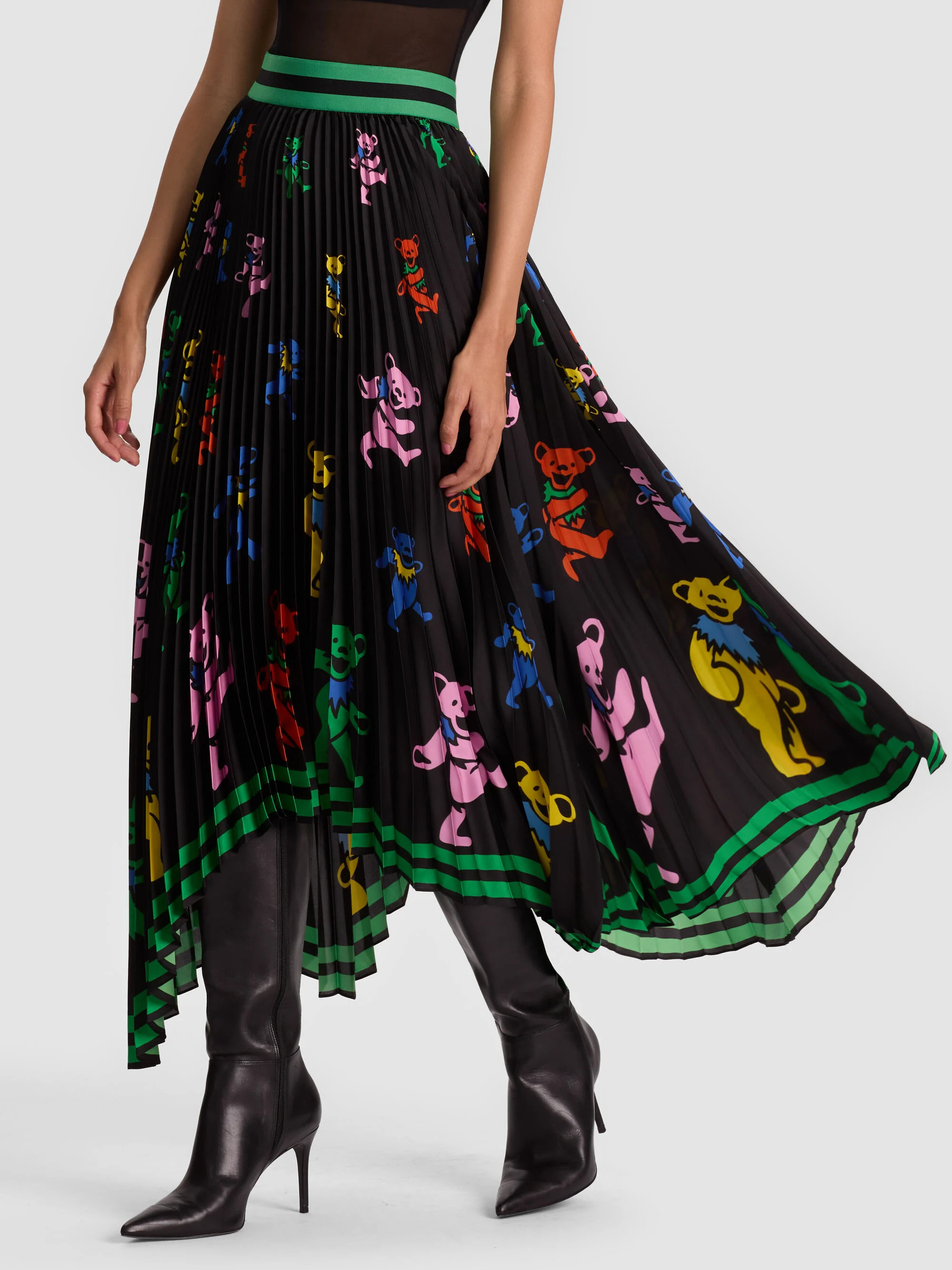A+O X GRATEFUL DEAD KATZ MAXI SKIRT | Alice + Olivia