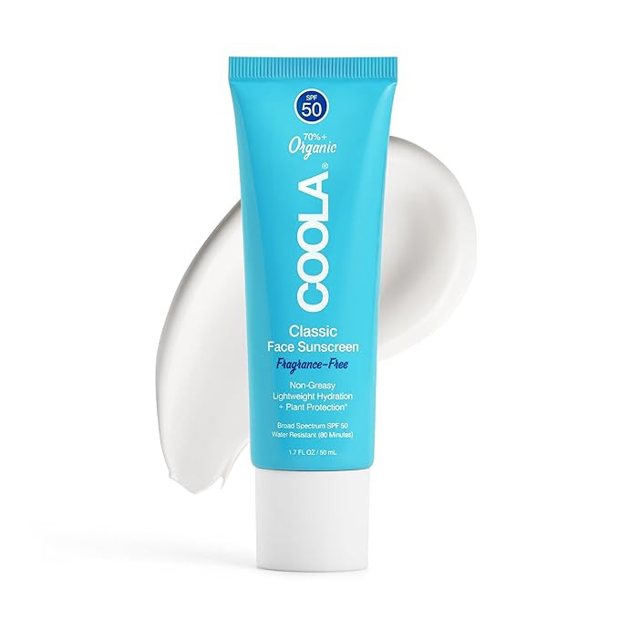 COOLA Organic Face Sunscreen SPF 50 Sunblock Lotion, Dermatologist Tested Skin Care for Daily Pro... | Amazon (US)
