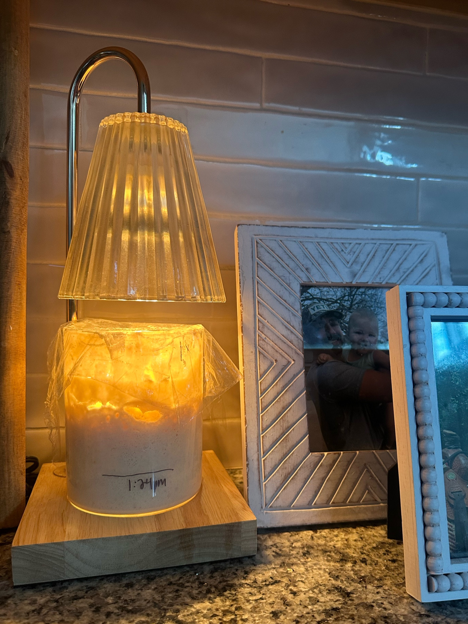 My candle light warmer is doubling as a lamp for my sourdough starter 🤪
My house is super cold and so I saw someone else use their candle lamp for their starter so gave it a try! It worked amazing. Just make sure to keep it at the lowest heat setting 🥖
Also adding in my must haves for sourdough baking. The cast irons are on sale right now 🤪


#sourdoughstarter #LTKKitchenFinds #CandleLamp

#LTKFamily #LTKHome #LTKSaleAlert