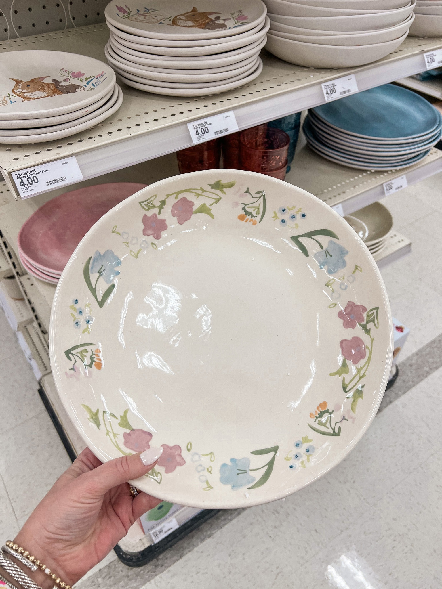 Target Easter spring kitchen affordable pieces! Love this floral serving platter plate! 

#LTKunder50 #LTKhome