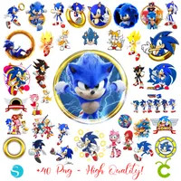 Sonic Png Bundle, High Quality, Sonic Clipart Png, Sonic Silhouette, Sonic Birthday, Sonic Print,... | Etsy (US)