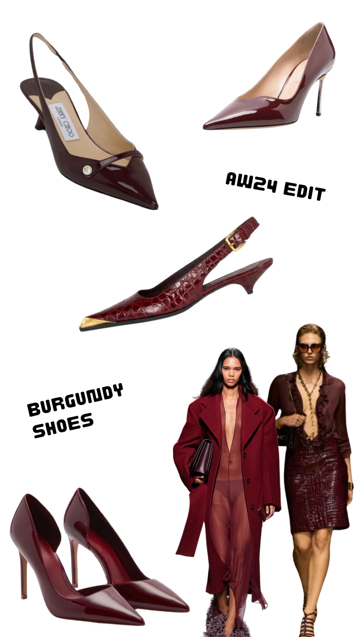 New Season Burgundy Pointed Heels 

#LTKstyletip #LTKeurope #LTKshoes