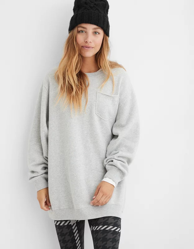 Aerie The Sweat Everyday Cozy Crew Neck Sweatshirt | American Eagle Outfitters (US & CA)