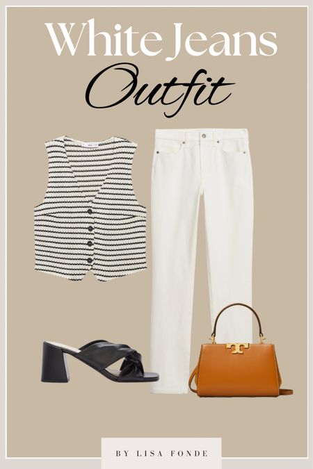 White Jeans Outfit Ideas for Summer 