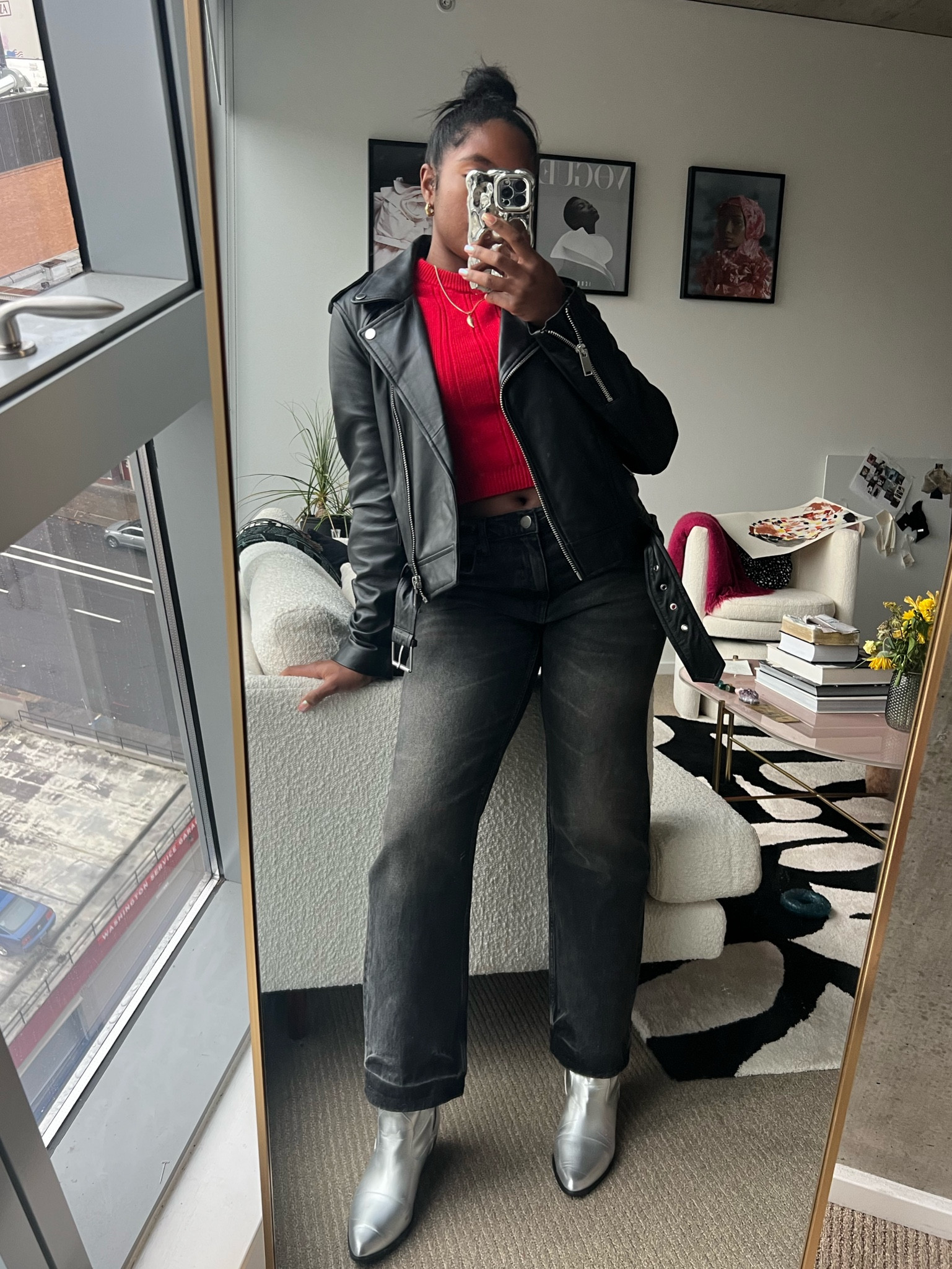 Work fit of the day. It’s officially fall weather outside so a leather jacket is a must have this season! 

#LTKSeasonal #LTKshoecrush #LTKstyletip