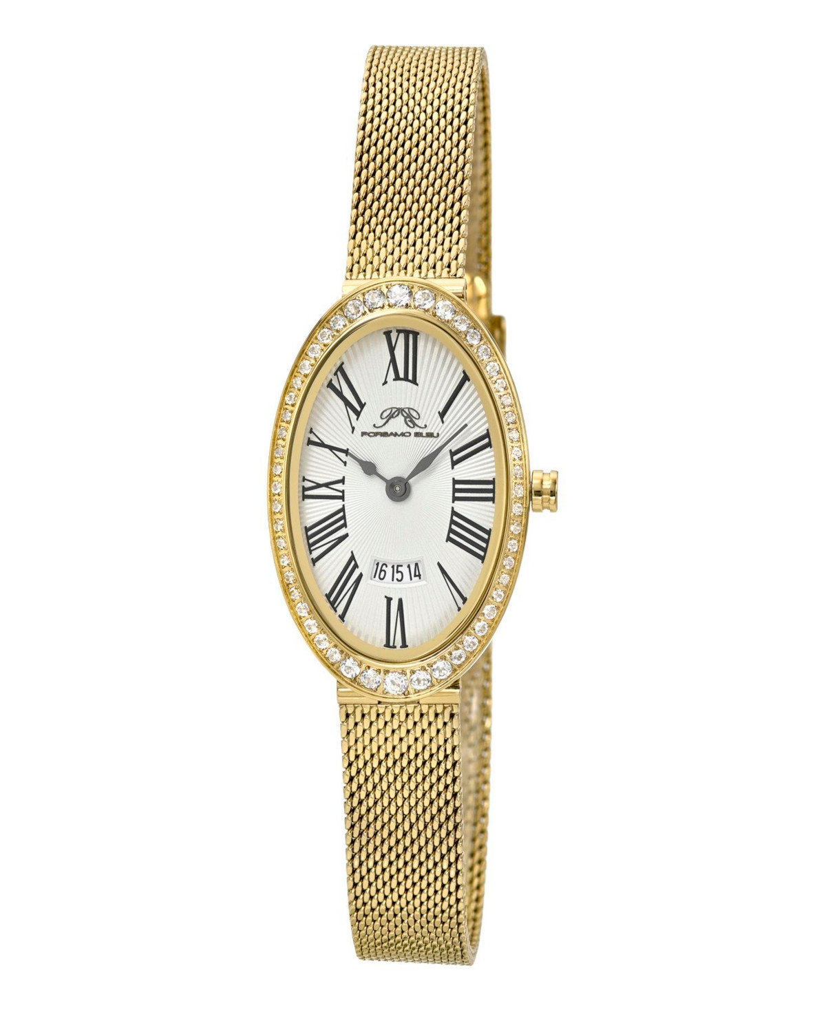 Porsamo Bleu Women's Topaz Eloise Stainless Steel Bracelet Watch 1352BELS - Gold tone | Macy's