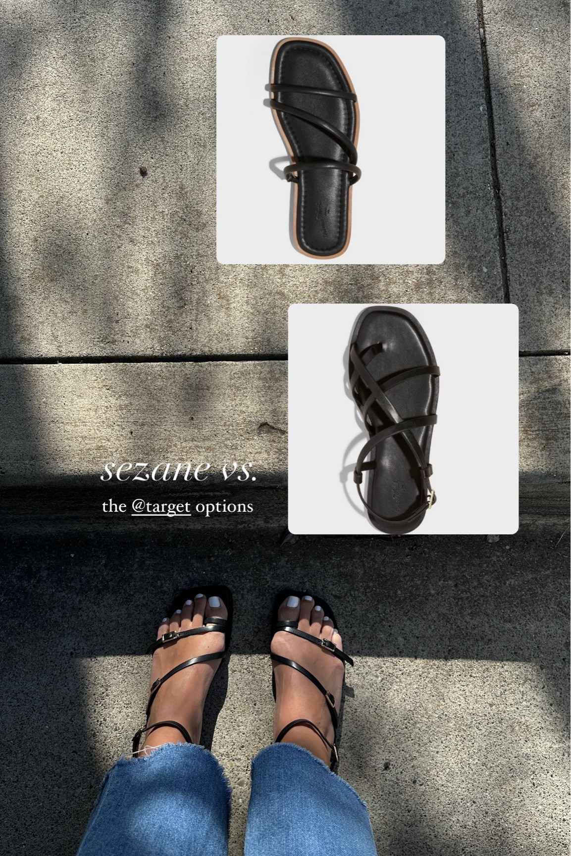 sezane dupes from target / strappy black barely there sandals 

#LTKSeasonal #LTKshoecrush #LTKfindsunder50