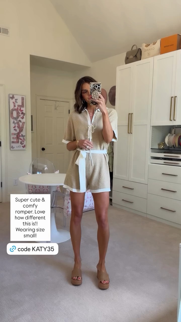 Super cute and comfy romper! Love how unique it is!

Wearing size small

Use code DRESS40 for 40% off at Vici! 🤩

#LTKSeasonal #LTKSaleAlert