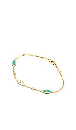 The Evil Eye Bracelet in Gold | Revolve Clothing (Global)