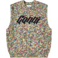 GANNI Women's Cotton Rope Logo Vest in Multi, Size X-Small | END. Clothing | End Clothing (US & RoW)