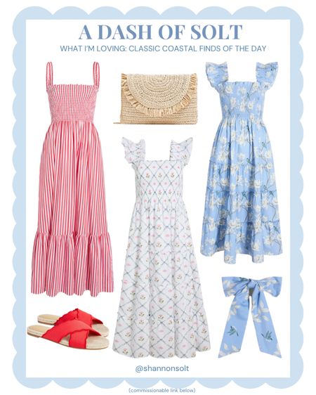 New drop from Hill House! So many pretty summer dresses! 

Party outfit, nap dress, smocked dress, maxi dress, midi dress, Memorial Day, summer style, Memorial Day outfit, summer dresses, classic style, straw clutch, sandals, preppy 

#LTKParties #LTKStyleTip #LTKSeasonal