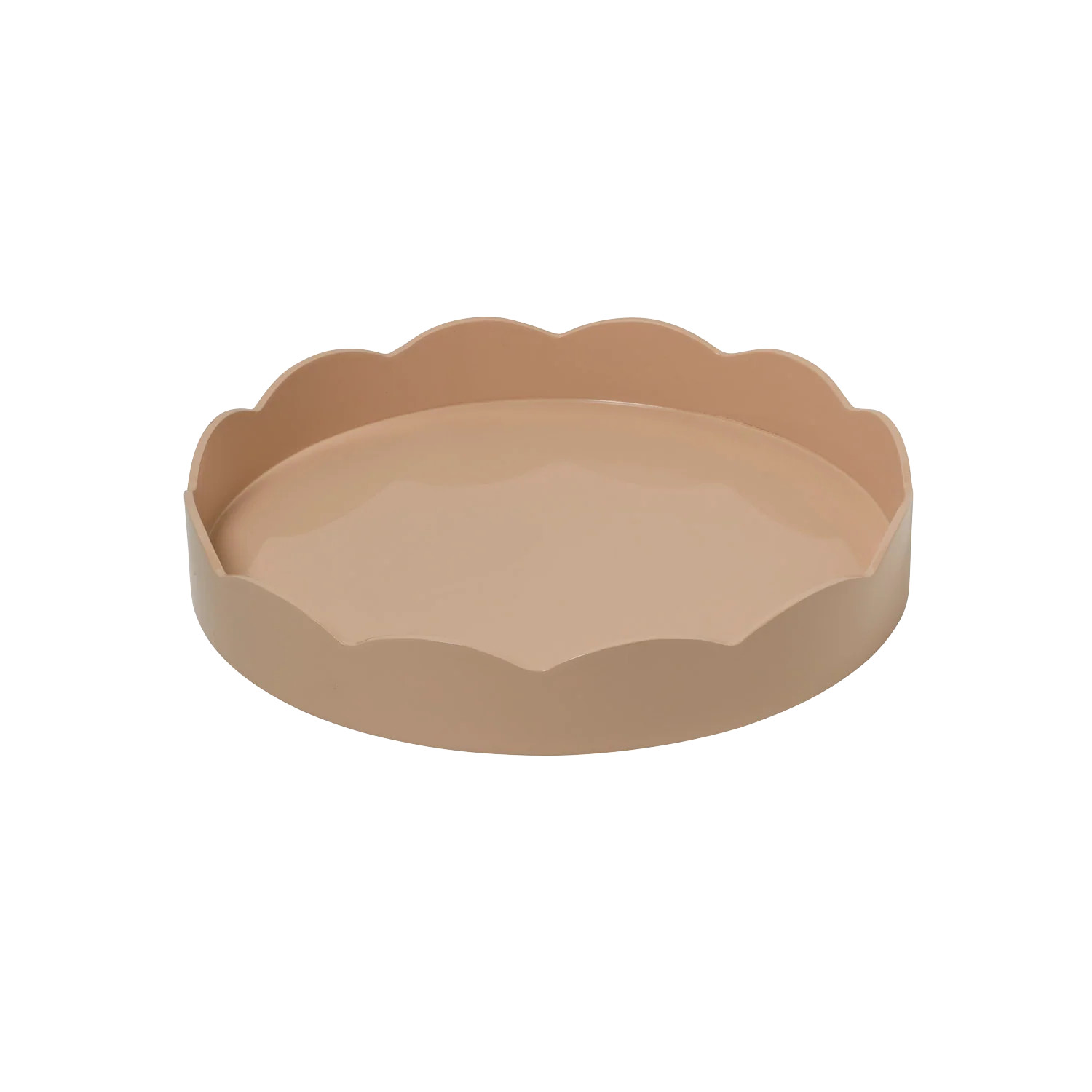 Large Beige Scalloped Tray | In The Roundhouse