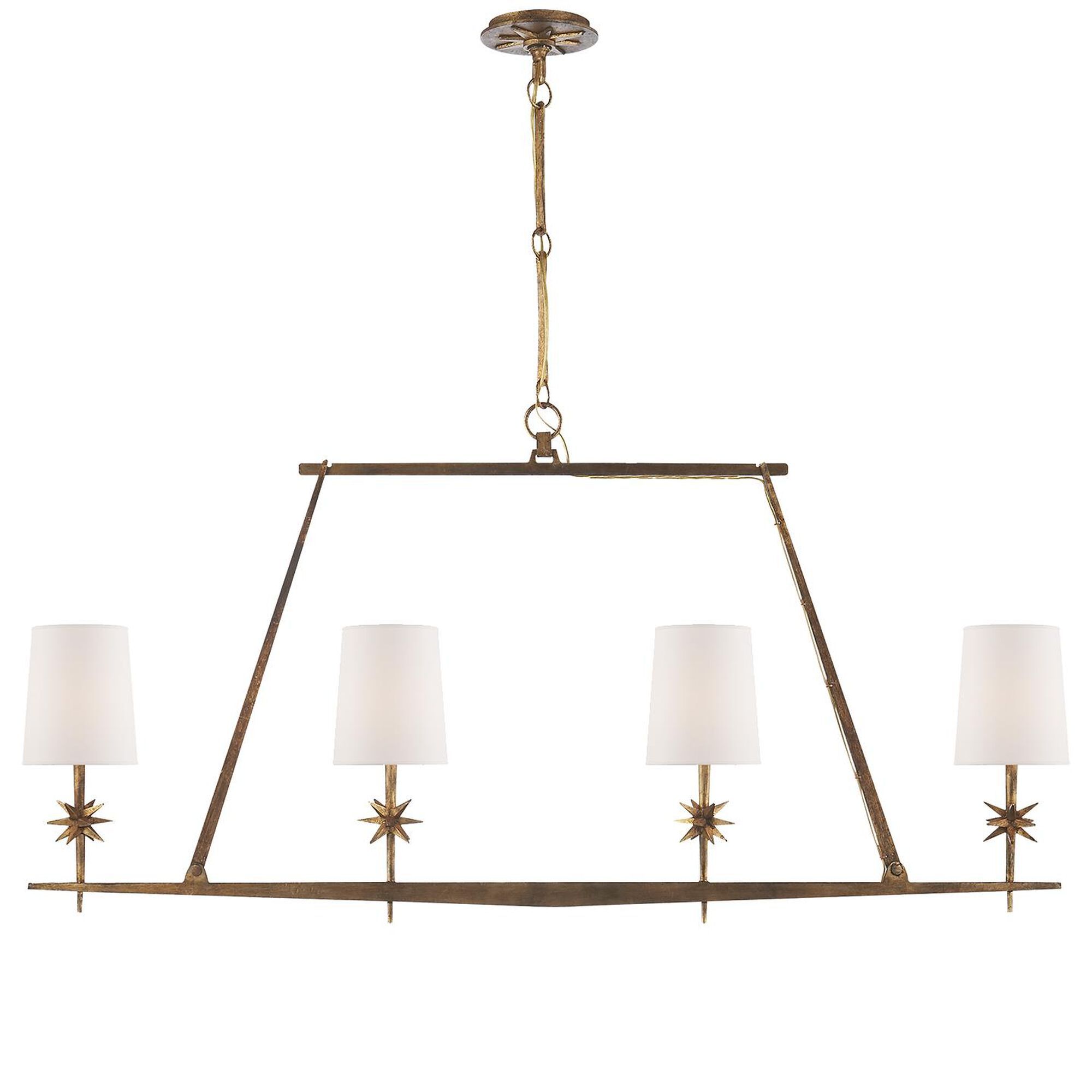 Ian K. Fowler Etoile 48 Inch 4 Light Linear Suspension Light by Visual Comfort and Co. | Capitol Lighting 1800lighting.com