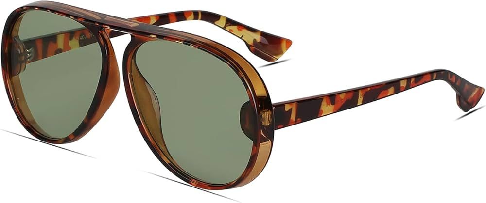 Freckles Mark Retro Aviator Sunglasses for Women Men Trendy Vintage Fashion Glasses De Sol Para M... | Amazon (US)