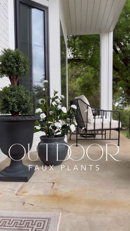 Outdoor faux plants for a spring and summer front porch! These are so realistic! 

#LTKSeasonal #LTKhome #LTKfindsunder100
