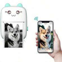 Mini Portable Photo PrinterExamination Questions Printer With Rolls Of Thermal PaperPrinter Suitable For QR CodeTo Do ListetcDaily Ideas Expression P | SHEIN