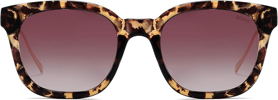 SOJOS Classic Square Polarized Sunglasses Womens Mens Retro Trendy UV400 Sunnies SJ2050 | Amazon (US)