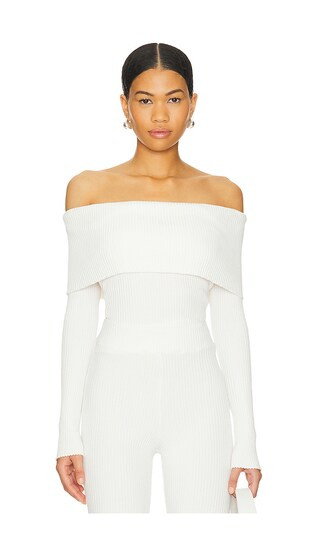 Ravine Rib Top in Ivory | Revolve Clothing (Global)