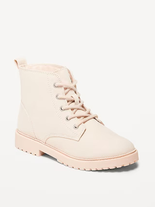 Faux-Suede Lace-Up Boots for Girls | Old Navy (US)