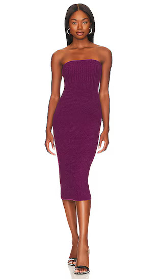 Eliana Knit Dress in Plum | Revolve Clothing (Global)