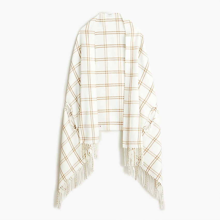 Plaid cape-scarf | J.Crew Factory