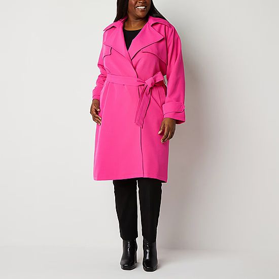 new!Liz Claiborne Midweight Overcoat Plus | JCPenney