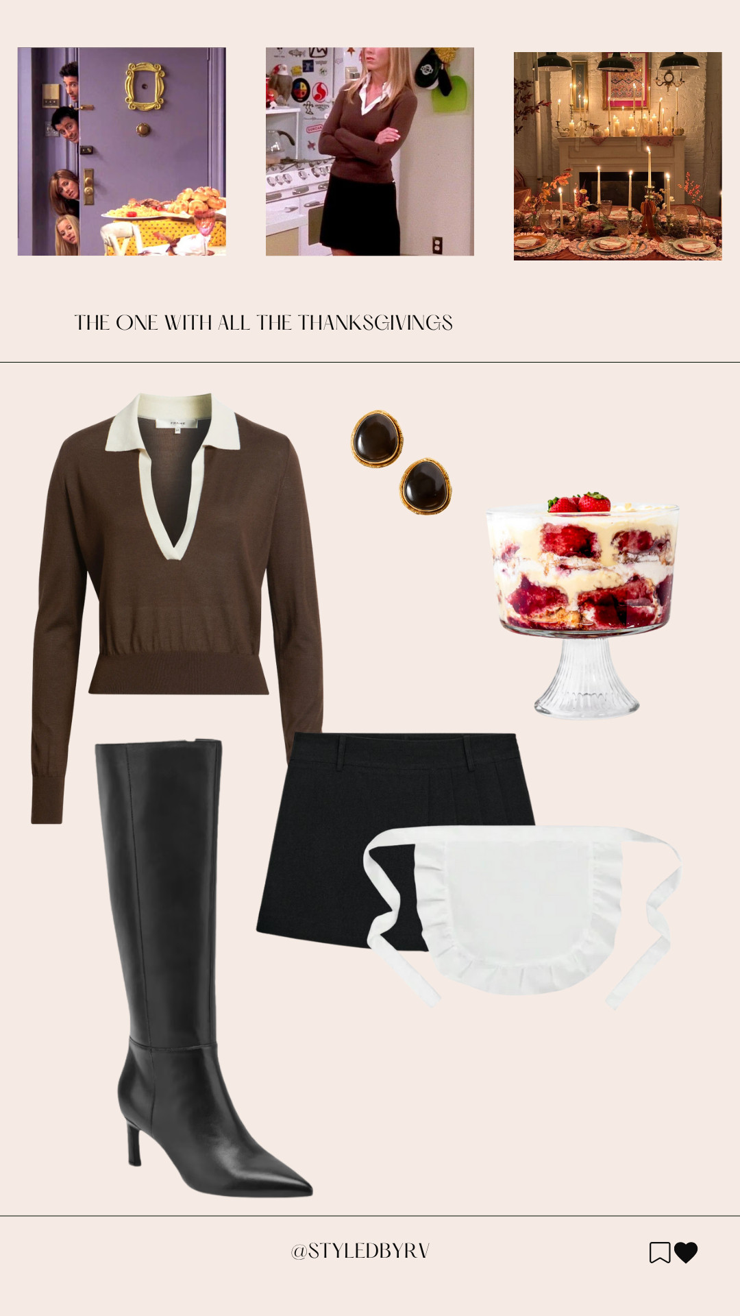 Rachel Green Inspired Look: Thanksgiving 🥂🦃🍂✨🍰  

 #LTKHoliday #LTKSeasonal #LTKStyleTip