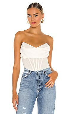 NBD Hailee Bustier Top in Ivory from Revolve.com | Revolve Clothing (Global)
