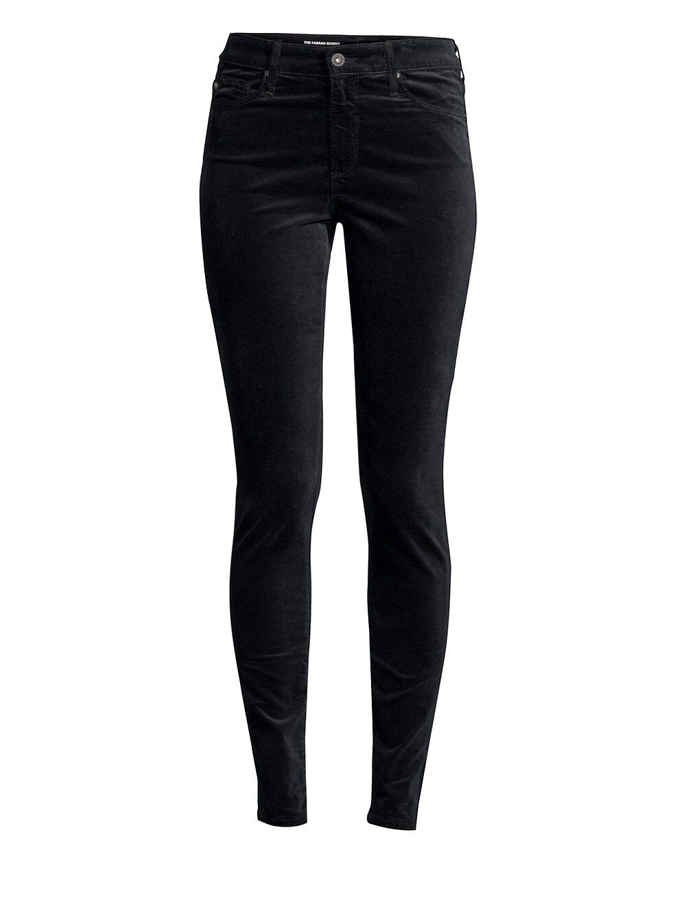 AG Jeans Farrah High-Rise Velvet Skinny Pants | Saks Fifth Avenue