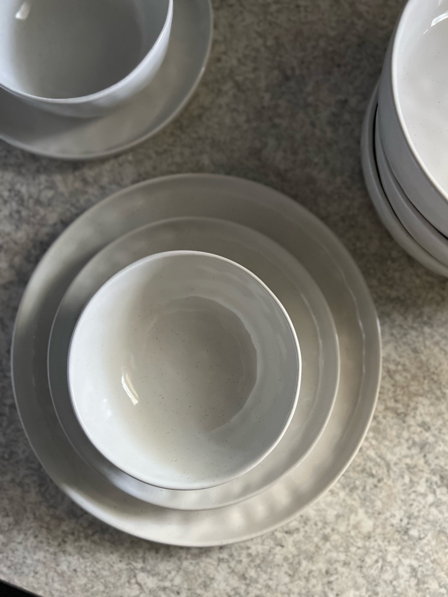 Amazon dinnerware set. 

Plates, salad plates, soup bowls, Amazon home

#LTKhome #LTKfindsunder100